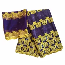 Новое прибытие камень Африканский Базен riche getzner ткань с вышивкой кружева/платье Базен Риш материал для нигерийской ткани