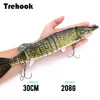 TREHOOK 30cm 208g Super gran Pike Wobblers señuelo de pesca salvaje accesorios de pesca de aparejos de pesca de mar señuelo bajo cebo duro ► Foto 1/6