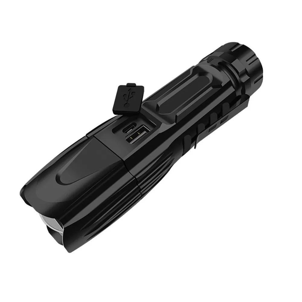 Bike light XHP90 LED flashlight zoom USB rechargeable led light 26650 flashlight waterproof aluminum alloy 5 modes 30S30 (4)