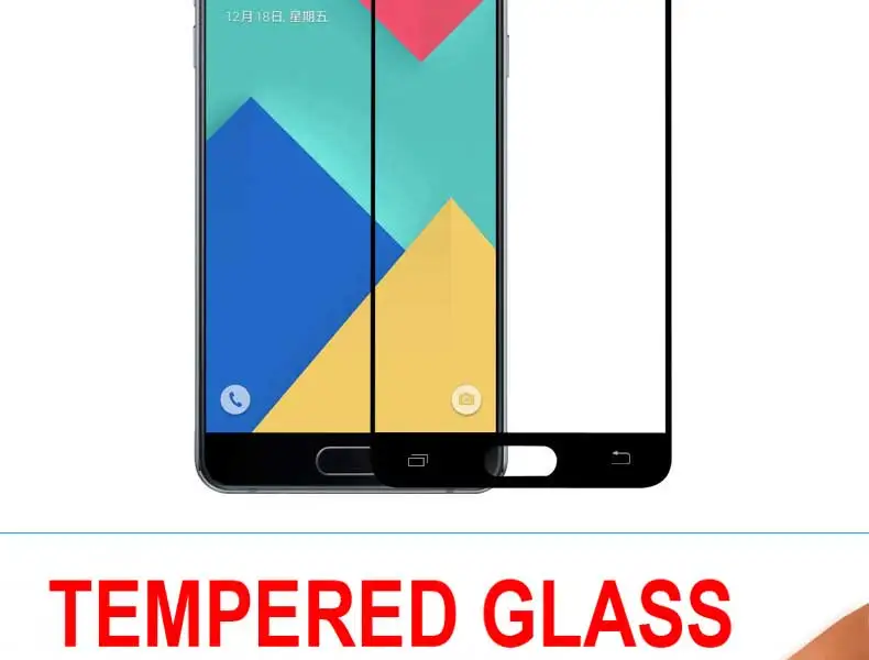 9D полное покрытие из закаленного стекла для samsung Galaxy A3 A5 A7 J3 J5 J7 S7 Защитная пленка для экрана