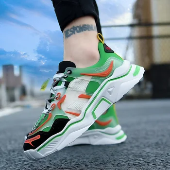 

Simple and light color matching sports tide shoes breathable comfortable casual shoes outdoor flat shoes Zapatos Hombre Sapatos