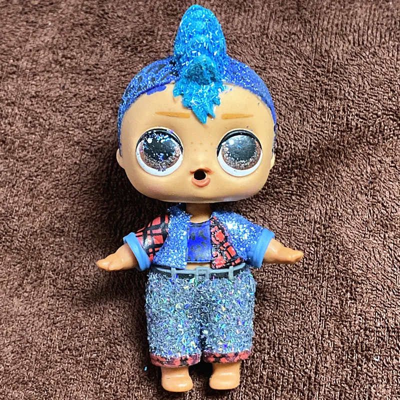 Doll Accessories Doll Accessories Toys Fashion Dolls Mini Dolls Toys Boys with Clothes Sets Queen with Dress Glittery Punk Boy Bling Suit Doll Toys