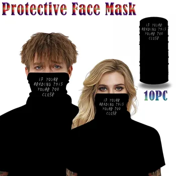 

Fashion Dust Cover Face Maskswashable And Reusable Masks 10pc Windproof Bandana Scarf Sports Ion +filters Facemasks Makse