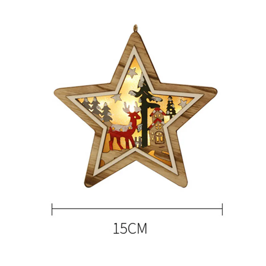 Star Shape Thrisdar снежинки звезда в форме сердца рождественские китайские фонарики домашняя спальня свадьба день рождения Свадебный Рождественский подарок свет - Испускаемый цвет: Star Shape