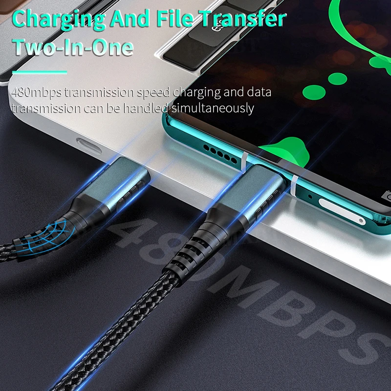 USB C к кабель PD для быстрой зарядки зарядное устройство Huawei P40 P30 P20 Pro Samsung S20 S10 A71 1 м