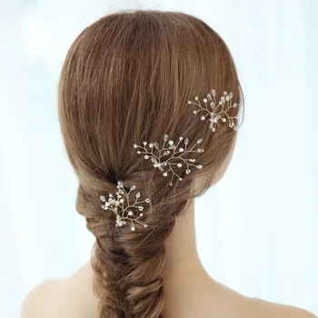 

NPASON 2020 Wedding Hair Pins Gold Floral Hair Clip Pin Wedding Hair Accessories for Brides and Bridesmaids