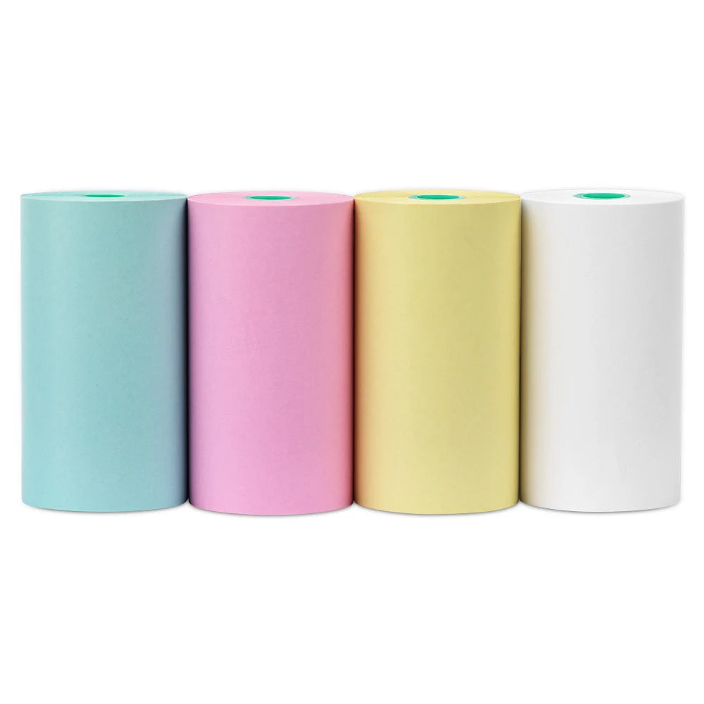 

Methdic Colored Thermal Paper Rolls 57mm 4 Color Set for Mini Pocket Pos & Photo Printers