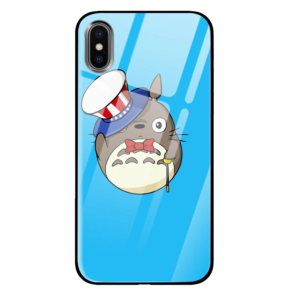 10 Totoro роскошные чехлы из закаленного стекла для samsung Galaxy S10 S8 S9 Plus Note 8 9 - Цвет: 10