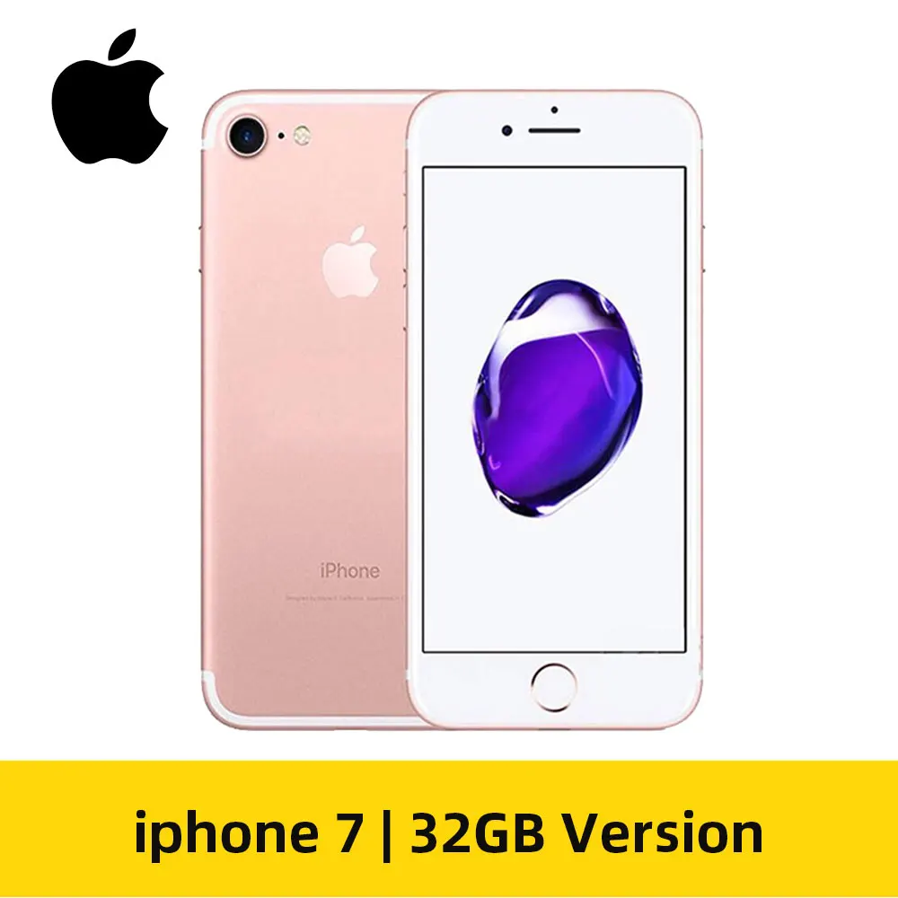 32GB Rose Apple iPhone 7 4 аппарат не привязан к оператору сотовой связи смартфон 32/128 ГБ Встроенная память IOS мобильного телефона(б/у 99% НОВЫЕ - Цвет: 32GB Rose