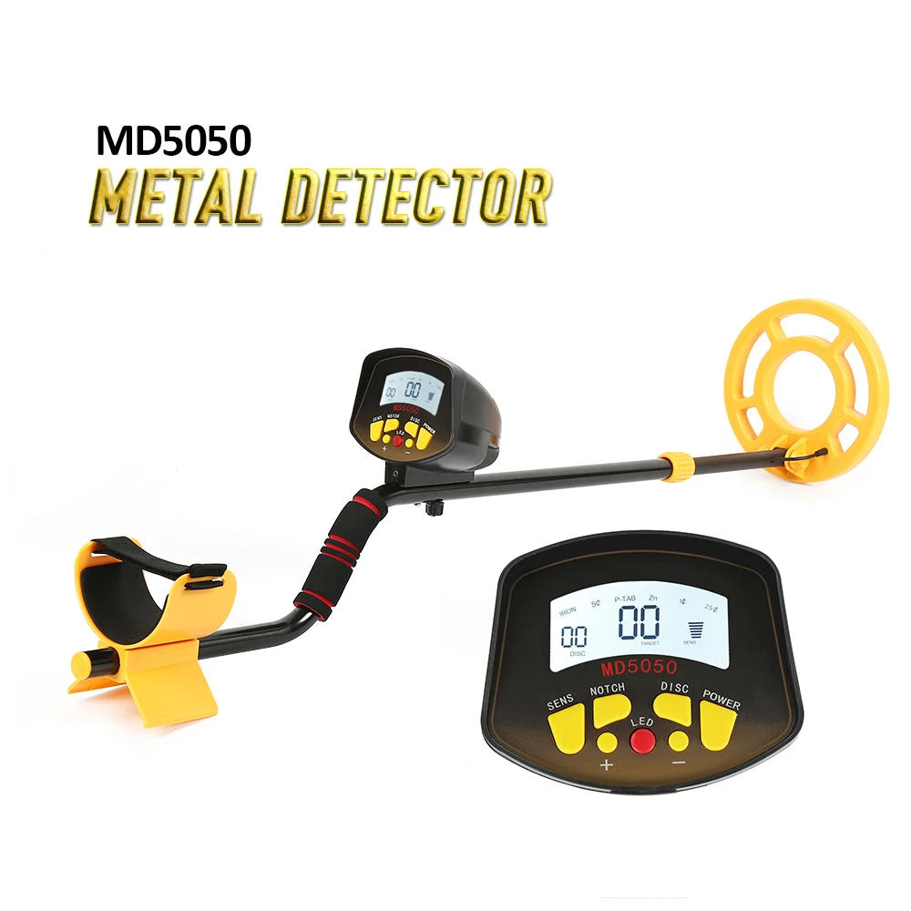MD5050 металлоискатель Легкая установка подземный детектор золота Высокая чувствительность Pinpointer ювелирные изделия Золото Металлоискатель