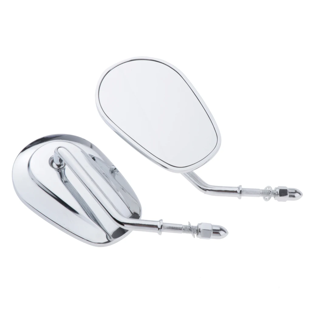 Motorcycle Handlebar Rear View Side Mirrors Fit for Harley Fatboy