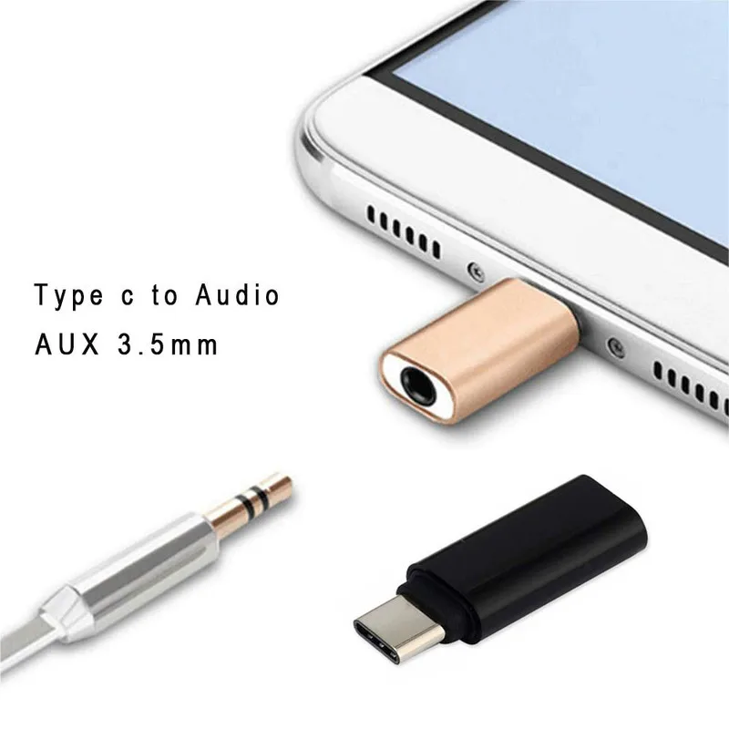 

Type C to 3.5mm Earphone Adapter AUX Audio Cable Jack Mini Portable Headset for Huawei p20 LeTV 2 Nut pro for Sumsang Xiaomi