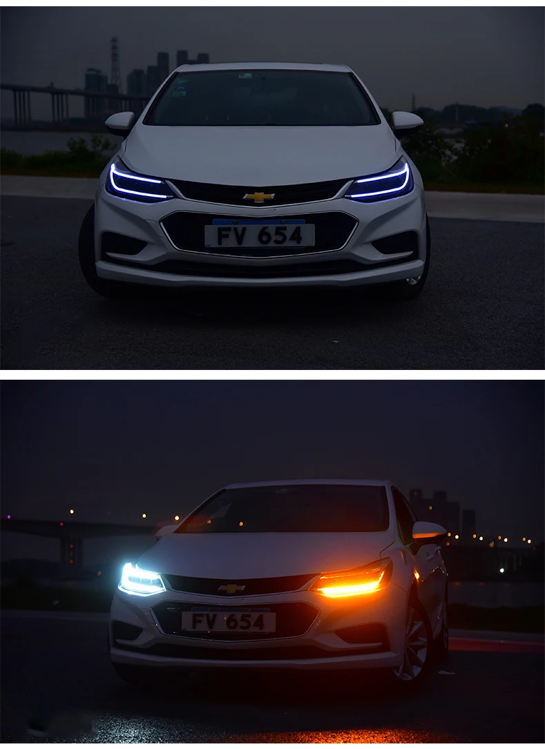 DY_L Автомобиль Стайлинг головная лампа для нового Chevrolet cruze фары- светодиодный фары DRL Биксеноновые линзы Высокий Низкий Луч парковки