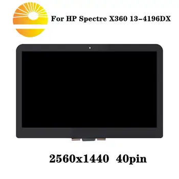 

2560x1440 For HP SPECTRE X360 13-4000 13-4195NR 13-4196DX LED LCD Screen + Touch Digitizer Glass Assembly Replacement 13.3"