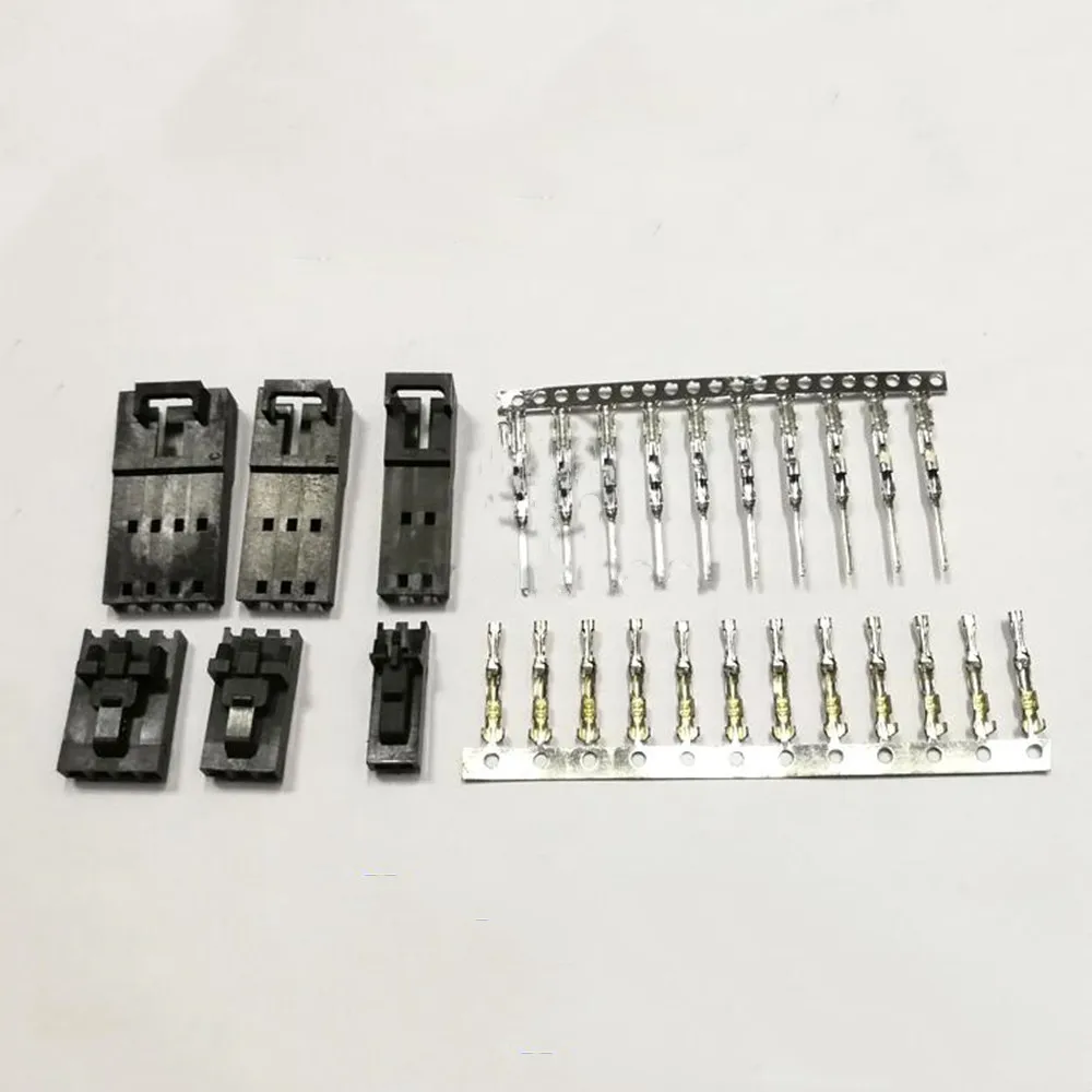 Conjuntos Mx2.54 mm Dupont Conector com Cinto Fivela de Fio para Fio tipo 2543 Masculino Fêmea Habitação Mais Terminais 8pin 50