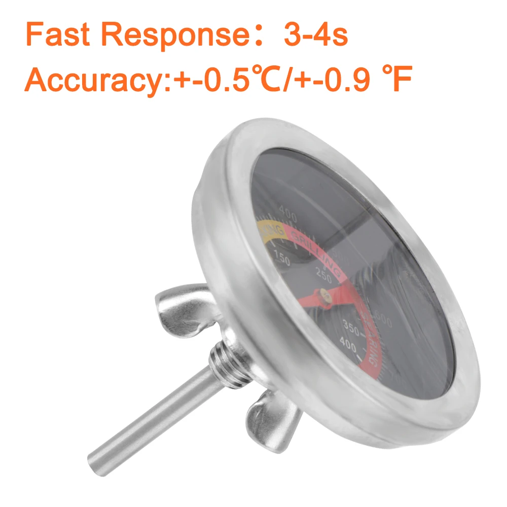 Termometri per Carne, Indicatore di Temperatura Grill Pit Sostituzione  Quadrante del Termometro per la Cottura di Carne Rilevatore di Temperatura  di