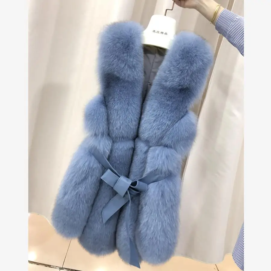 

4-12 year Children's Faux Fur Vest Coat Imitation Rex Rabbit Fur Girls Thicker Warm Waistcoat Modis Kids Clothes Jacket Y2119