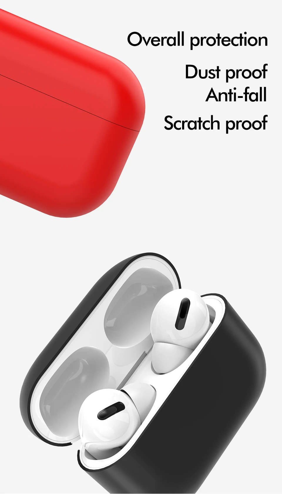 LINGCHEN силиконовый чехол Защитный чехол для Apple Airpods pro TWS Bluetooth наушники Мягкий силиконовый чехол для Airpods защитный
