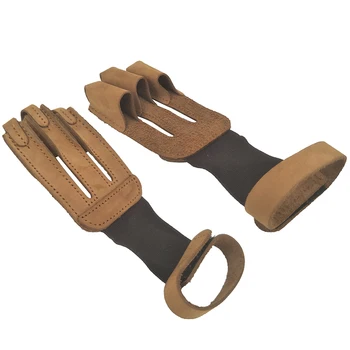

Arm 3 finger guard Equipment Brown Practice Accessories Supplies Gloves
