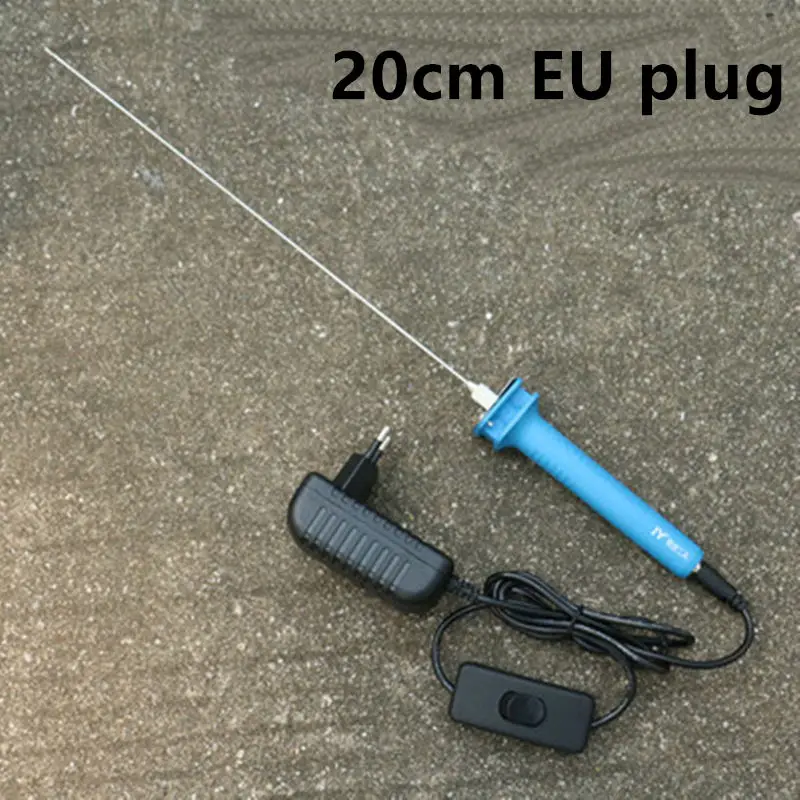 20cm with EU plug Электрический резак из пенополистирола 5 см 10 см 15 см 20 см 25 см набор горячий провод пенополистирол режущий пенопласт ручка резак инструменты - Цвет: 20cm with EU plug