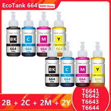 

MMF EcoTank L210 EcoTank L220 EcoTank L300 EcoTank L365 EcoTank L382 EcoTank L550 L1300 Compatible for Epson Refill Ink 664 T664