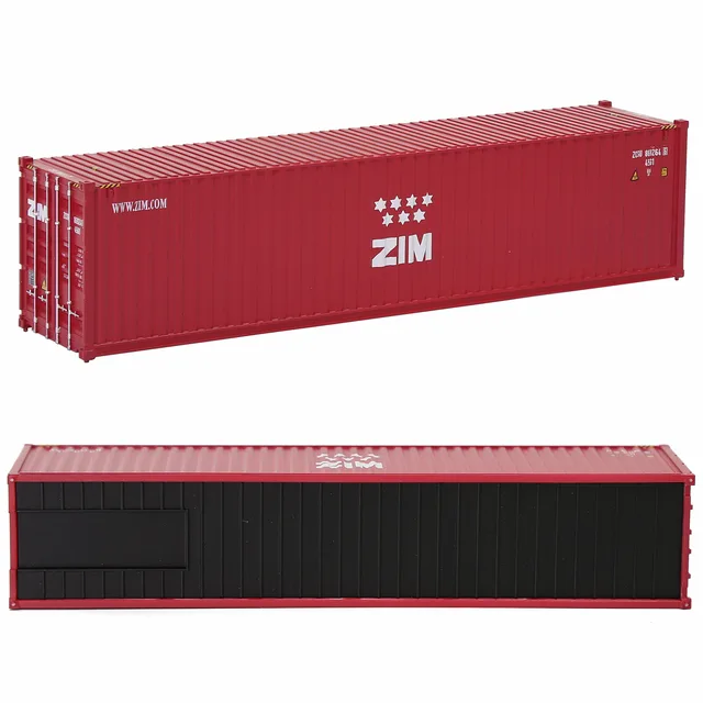 3pcs Same HO Scale 1:87 40ft Shipping Containers 40' Cargo Box Different Road Name C8746 3