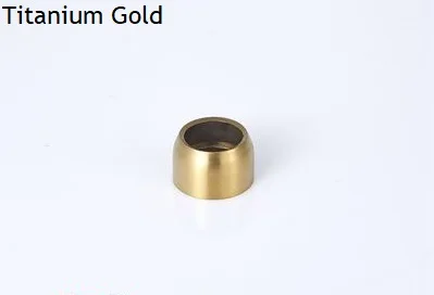 Titanium Gold Ball 2 шт. Titianium золото розовое золото 304 нержавеющая сталь держатель для петель кронштейн гардеробная планка стены 25 мм труба высокого шара скрывает - Цвет: Titanium Gold Ball