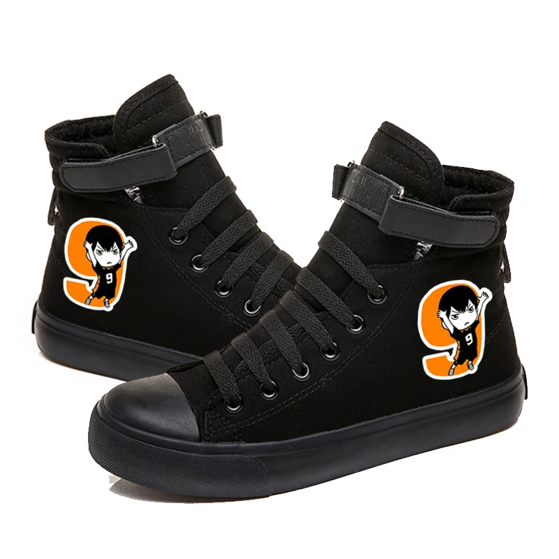 Haikyuu-zapatos planos transpirables de lona para hombre y mujer, zapatillas de deporte a la moda, con cordones, estilo Hip Hop, Anime