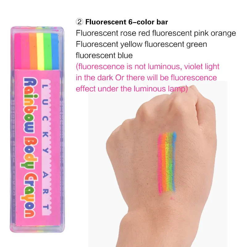 New Body Painting Toys UV Body Art Painting Makeup Paint Rainbow Art Tattoo Paint For The Face Paint Colored Child Kids Toys