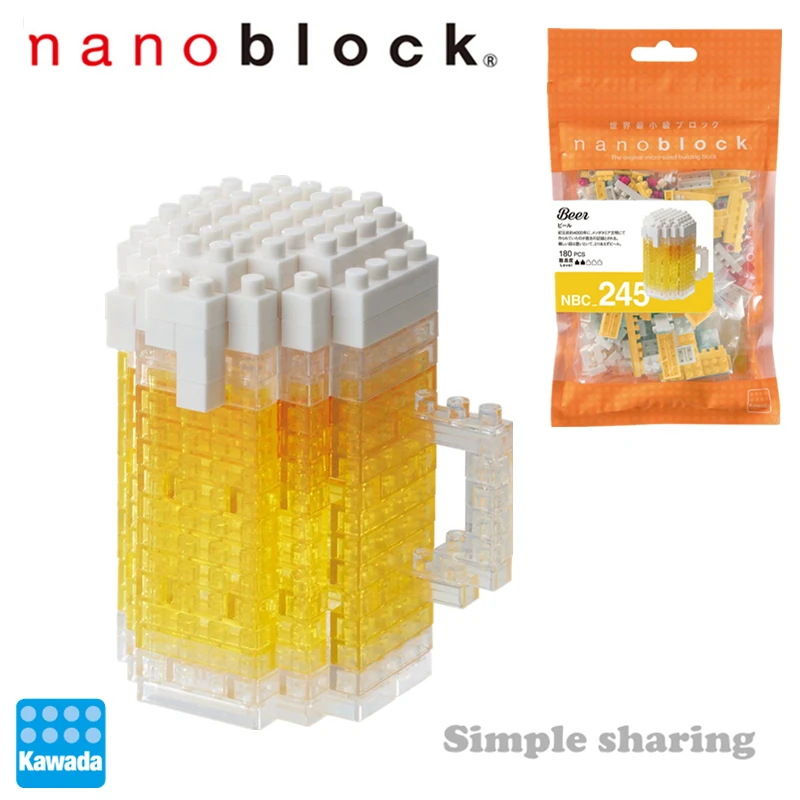NEW NANOBLOCK BEER Food Series Nano Block Micro-Sized Building Blocks NBC-245