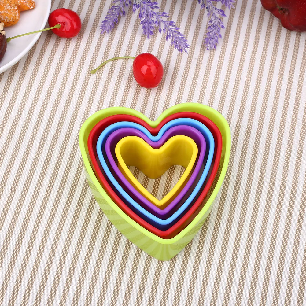 5 шт./компл. Рождественский 3D Fondant(сахарная) для приготовления печенья Пластик инструмент для выпечки многоцветный