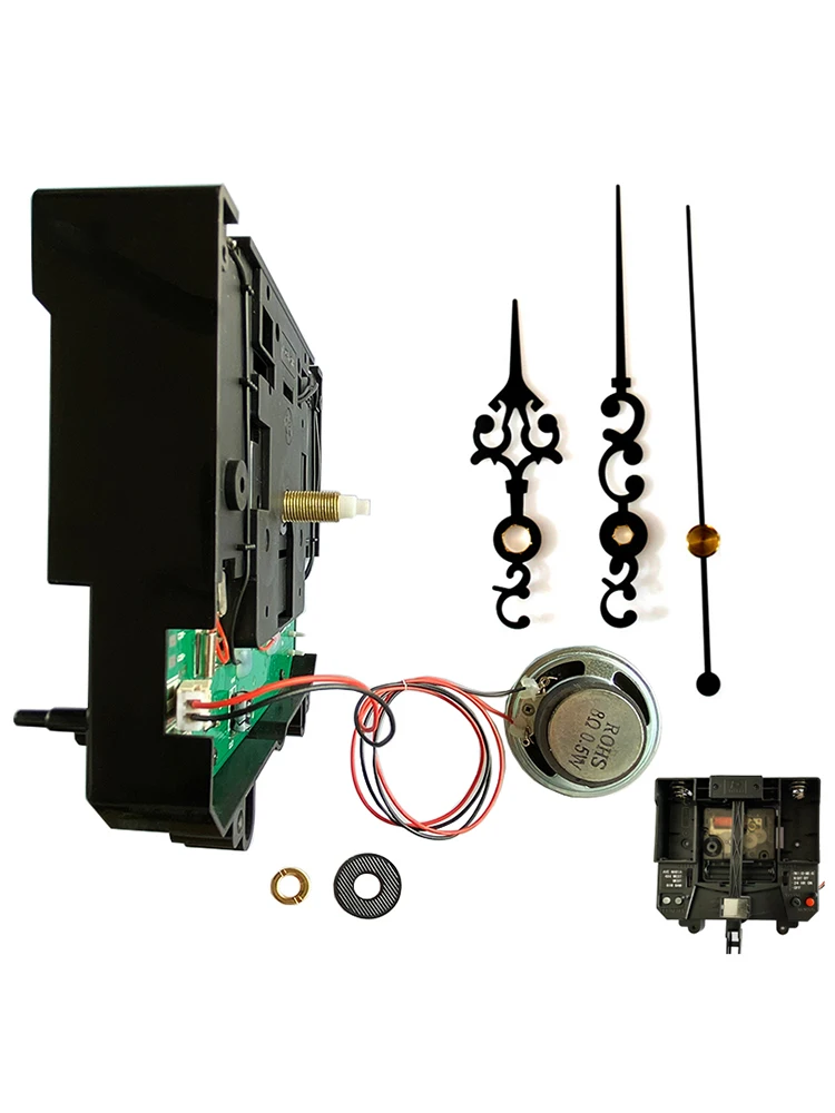 Silent clock mechanism replacement with pendulum wizmoli