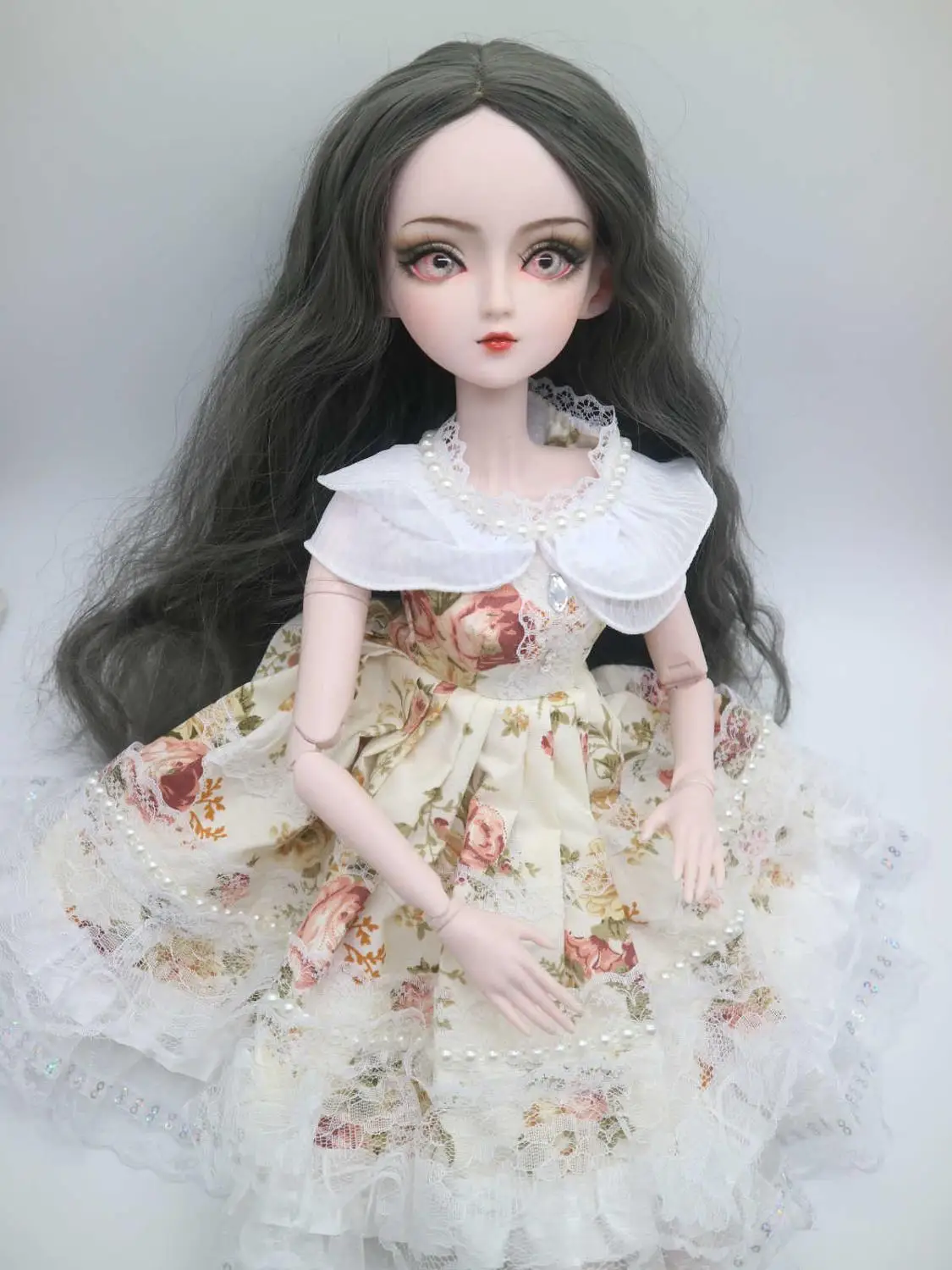 Индивидуальные BJD куклы эльф кукла DIY пластиковая кукла 24 шарнира шарнирная кукла 58 см - Цвет: doll wig clothes 10