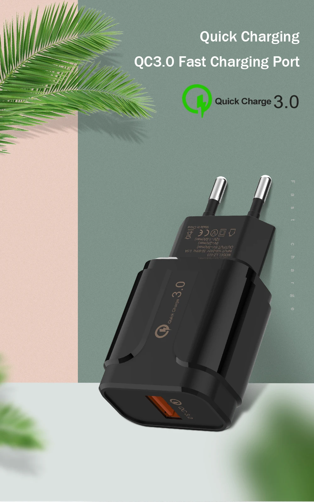 Быстрая зарядка 3,0 USB зарядное устройство дорожный настенный адаптер Универсальный EU штекер QC3.0 турбо быстрое зарядное устройство для huawei Xiaomi iPhone samsung
