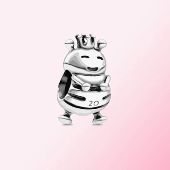 

FAHMI 2020 New 100% 925 Sterling Silver 20th Anniversary Queen Bee Bead DIY Women's Charm Jewelry Factory Direct Free Shipping
