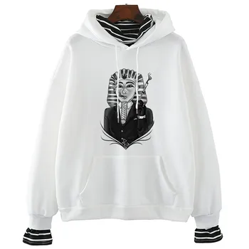 

Tuthankamun Women Fashion 3D Casual Long Sleeve 90s Tops 90s Graphic Female Ladies Sweatshirt Hoodie