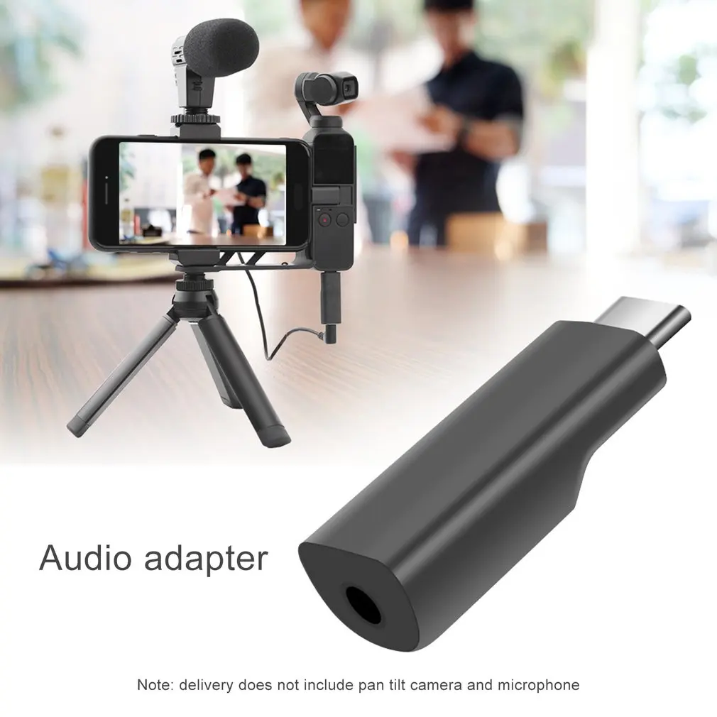 USB-C до 3,5 мм микрофон адаптер Карманный аудио адаптер для DJI Osmo Карманный конвертер для микрофона