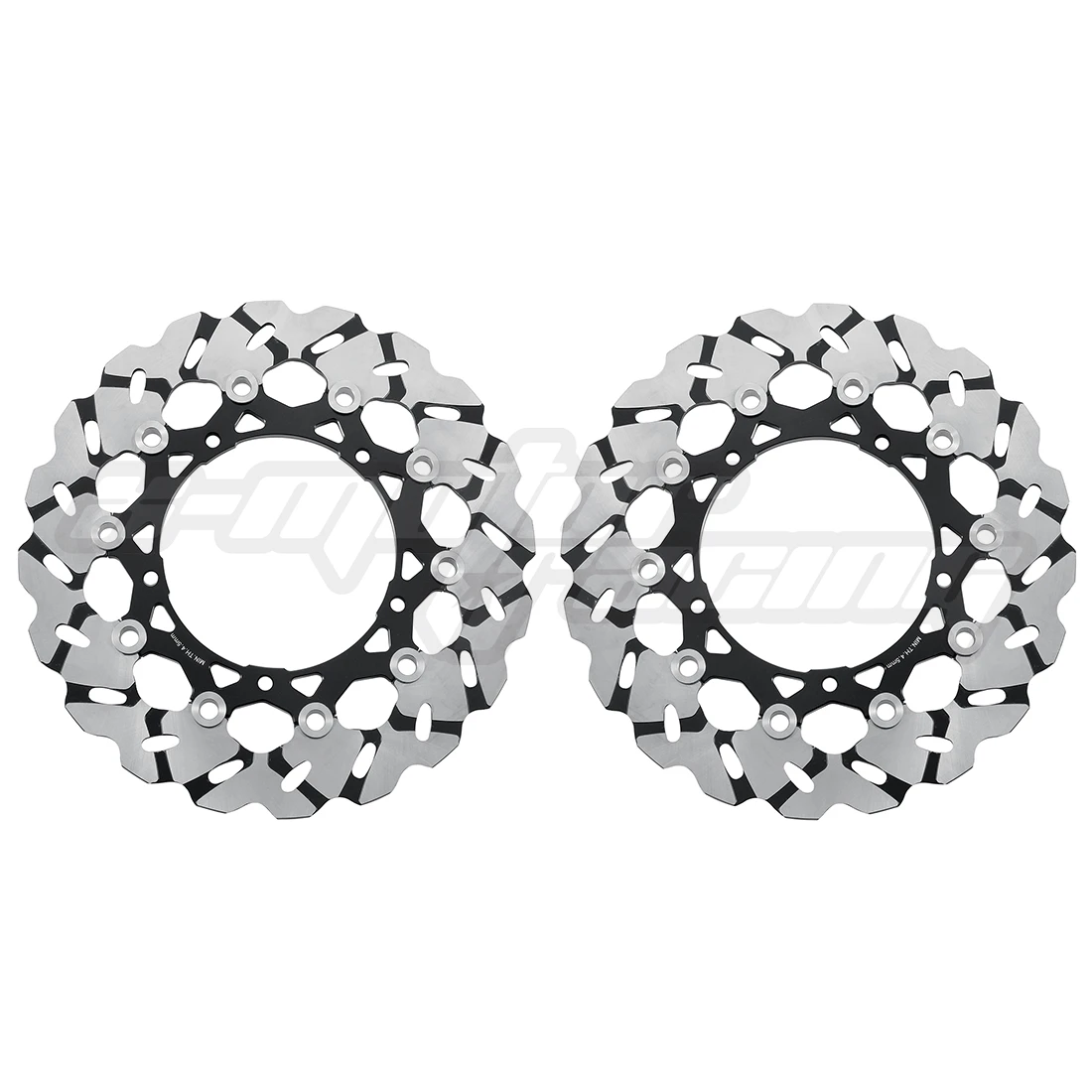 Moto Anteriore Flottante Dischi Freno Rotori Per Yamaha Xj6-F Xj6-S Xj6-Sp Diversione Nuda