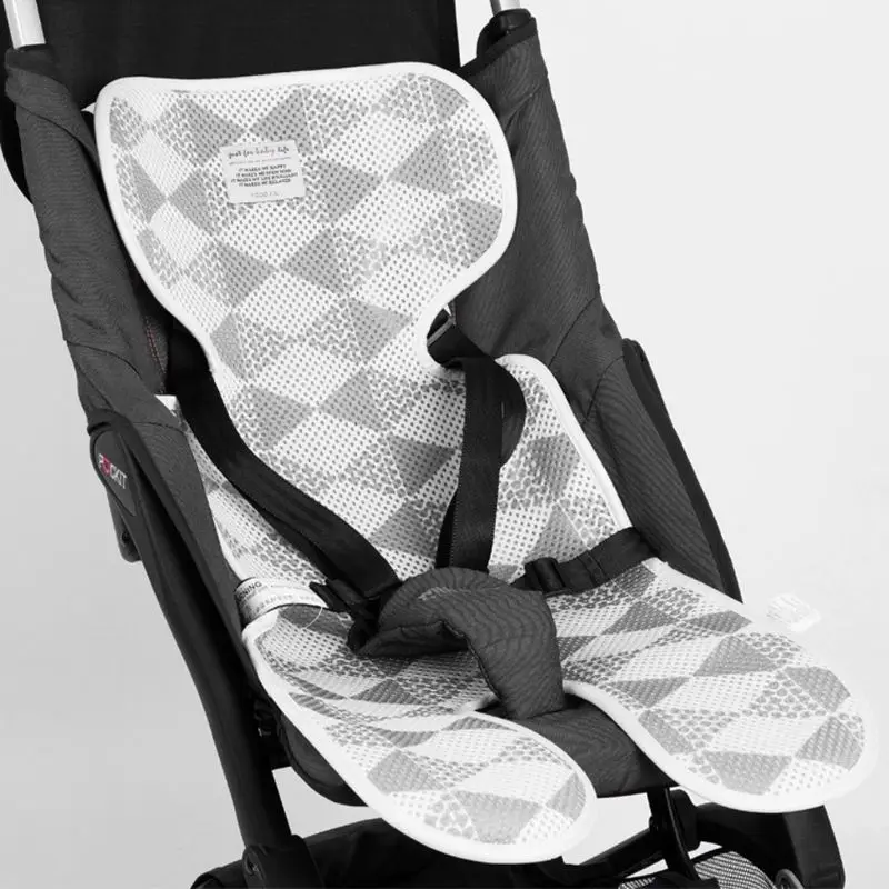 Подкладка для детской коляски универсальная подушка для сиденья из бамбукового волокна Однослойная Нескользящая летняя дышащая подушка для детской коляски аксессуар