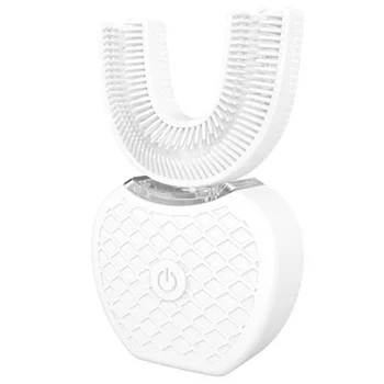 

360 Degrees Automatic Toothbrush USB Charging Cleaning U Type Mouth Intelligent Sonic Rechargeable ABS Adults 4 Modes