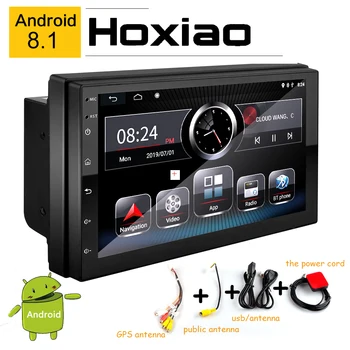 

Hoxiao 2 Din 7‘’ FM Radio Car Stereo Bluetooth Automatic Radio Support Rear Camera Steering Wheel Controller 2G GPS WIFI Player