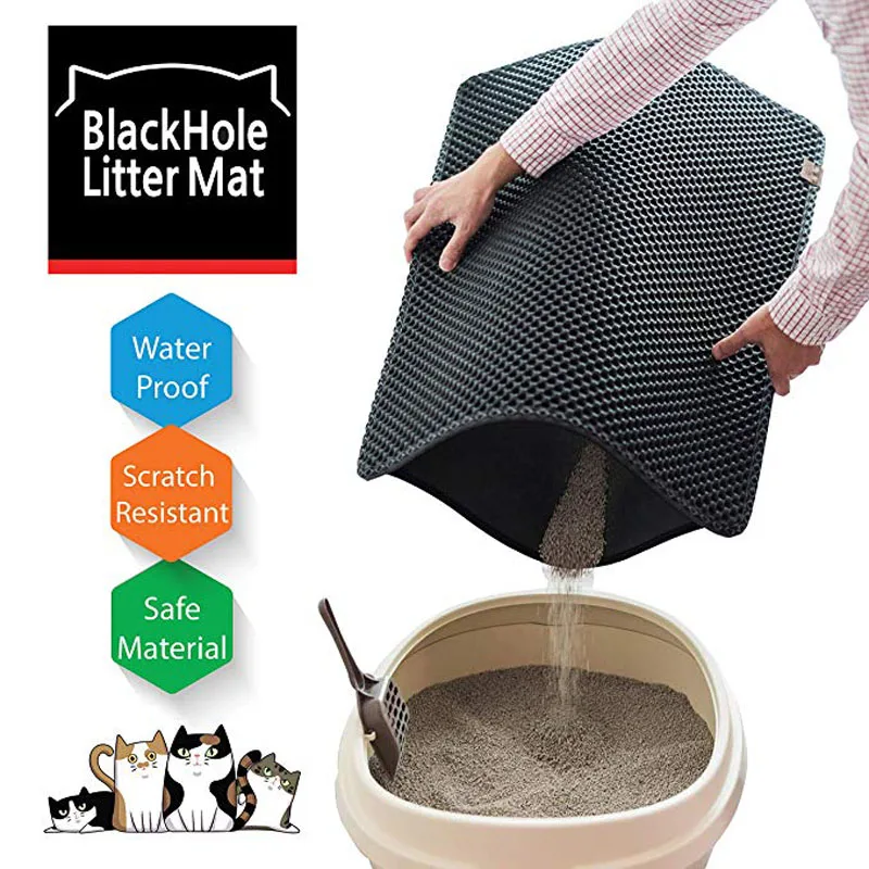 CONG FEE Pet falling коврик для песка собаки высокоэластичный EVA дышащий водонепроницаемый коврик для кошачьего туалета