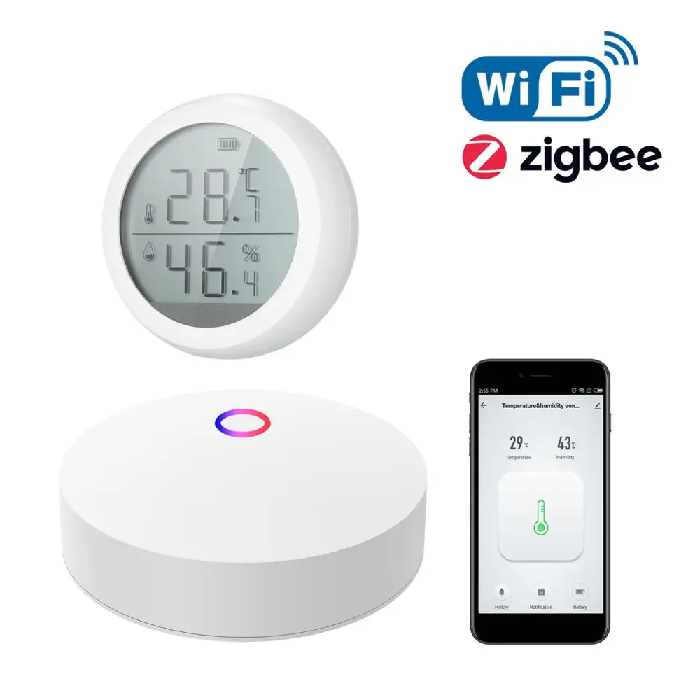 New Smart-Gateway-Hub Remote-Control Tuya Smart-Thermometer Wifi Alexa Google Home-App  aKwjMmnbdQl