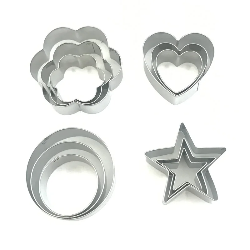 3 шт./упак. виде незаполненного круга сердце Нержавеющая сталь Sugarcraft Печенье Торт
