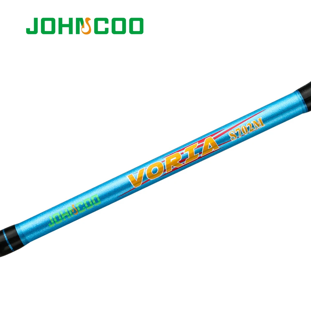 Tanie JOHNCOO węglowa nakręcana linka do wędki szybka akcja 1.98 2.1 2.4 2.7m 2 wskazówki wędka vara de pesca Carp Fishing Cane