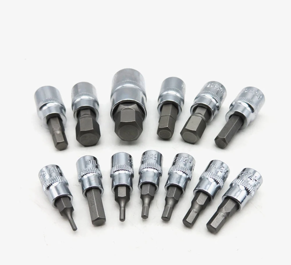 TECHSTABLE Горячая 13 шт. Torx Биты Набор розеток 1/" 3/8" 1/" Dr. Долото наборы домашних инструментов
