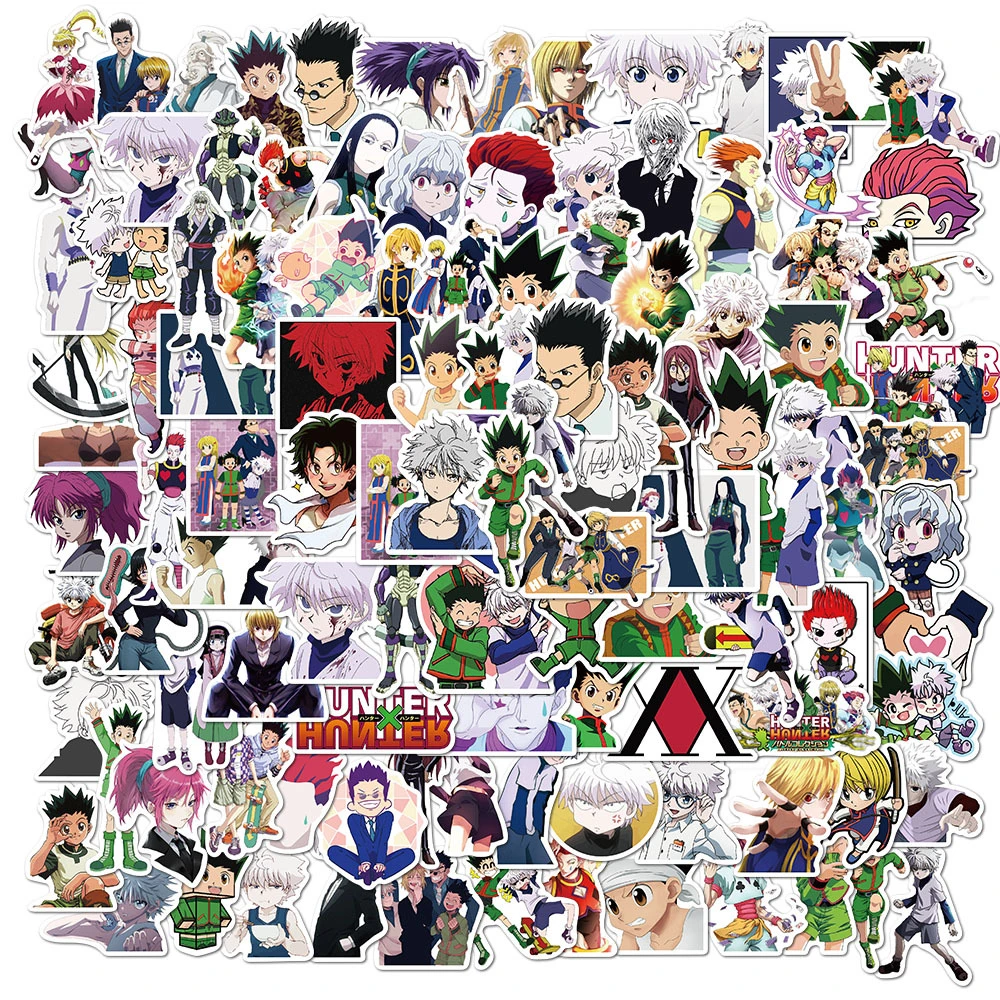 10 30 50 100pcs Pack Hunter X Hunter Anime Stickers Laptop Bicycle Guitar Skateboard Sticker Kid Diy Graffiti Waterproof Stikers Bicycle Stickers Aliexpress