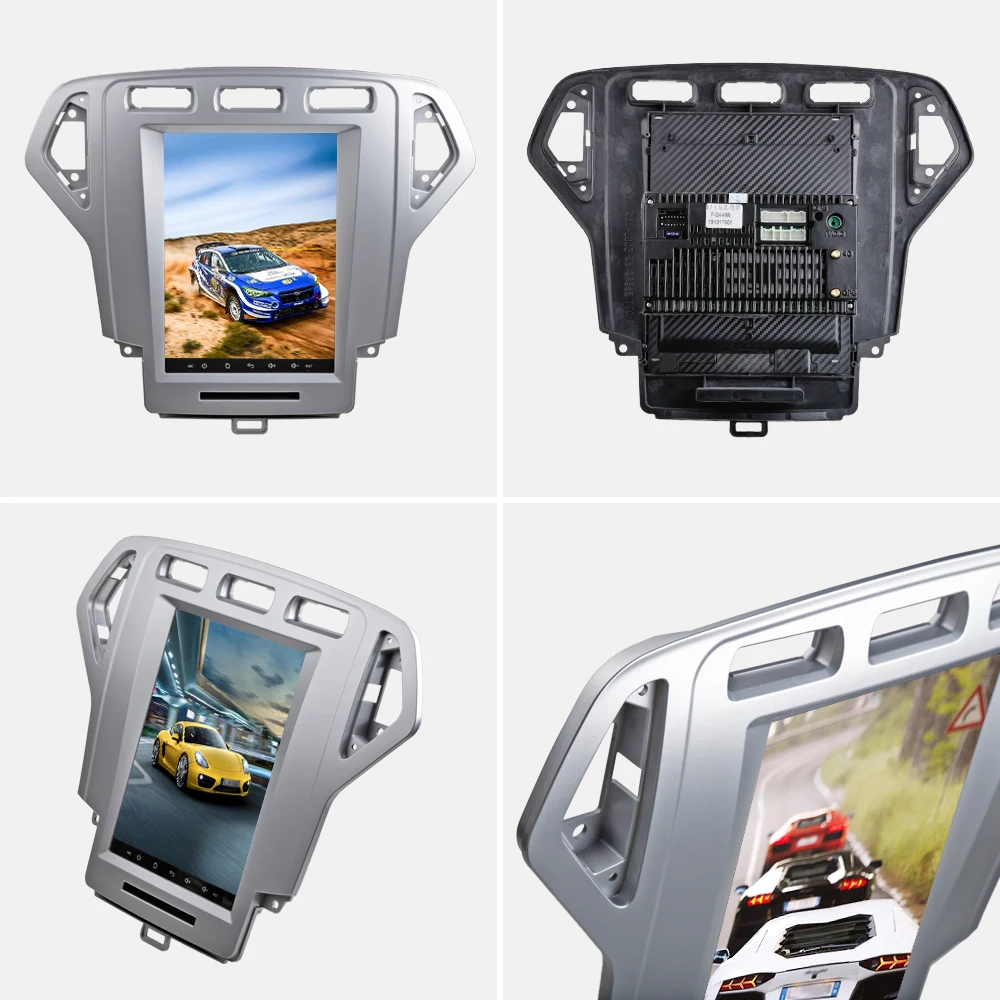 Top Sinosmart 9.7 inch 2 Din Tesla Style Vertical HD screen Android 8.1 Car Navigation GPS Radio for Ford Mondeo 2007-2010 1