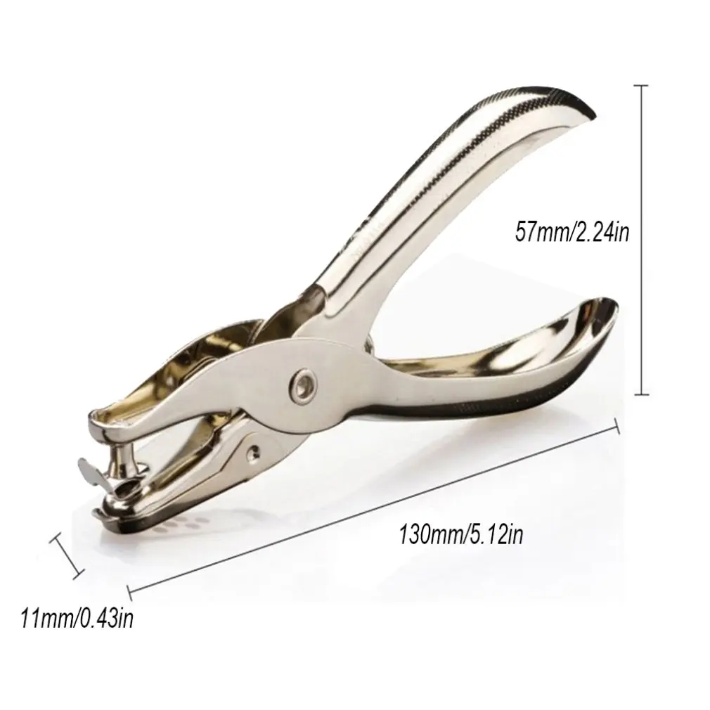 Hand-held Puncher Aperture 6mm Hole Puncher Aperture 6mm Hole Puncher 1-8 Page Portable Hole Puncher