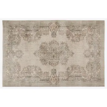 

Handmade Beige Vintage English English Area Rug 190x290 Cm-6'3''X9'6''